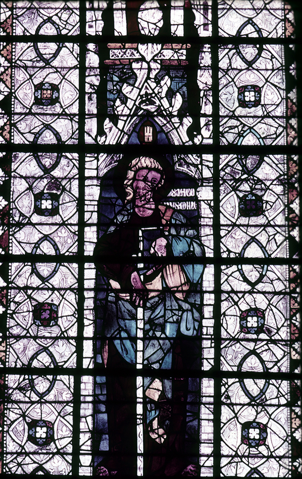 Nave, north clerestory, bay 1, window, section A1