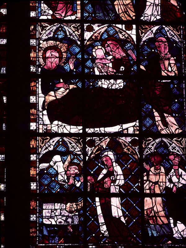 Nave, north clerestory, bay 2, window, section B1