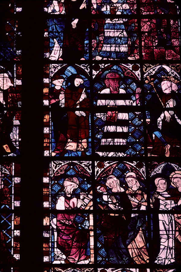 Nave, north clerestory, bay 2, window, section B2