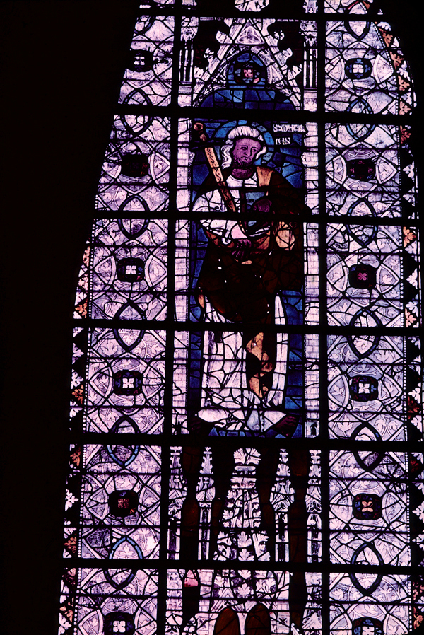 Nave, north clerestory, bay 1, window, section A3