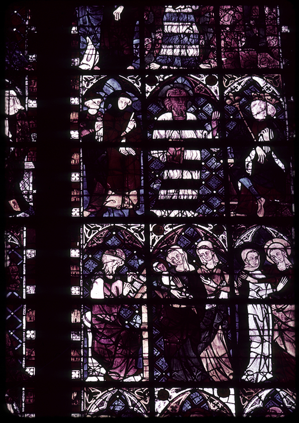 Nave, north clerestory, bay 2, window, section B2