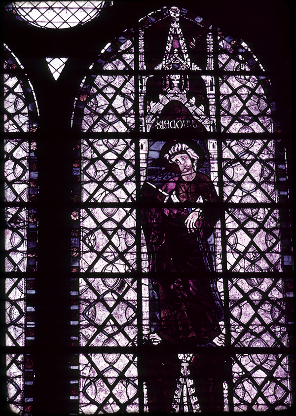 Nave, north clerestory, bay 3, window, section B3