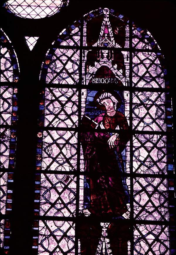 Nave, north clerestory, bay 3, window, section B3