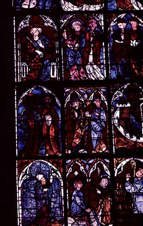 Nave, north clerestory, bay 4, window, section A1