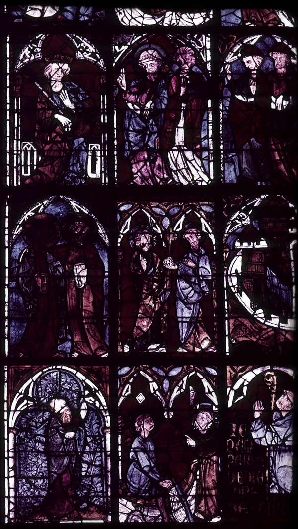 Nave, north clerestory, bay 4, window, section A1