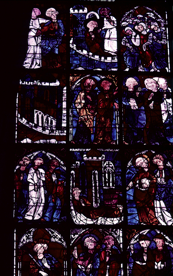 Nave, north clerestory, bay 4, window, section A2