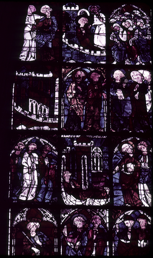 Nave, north clerestory, bay 4, window, section A2