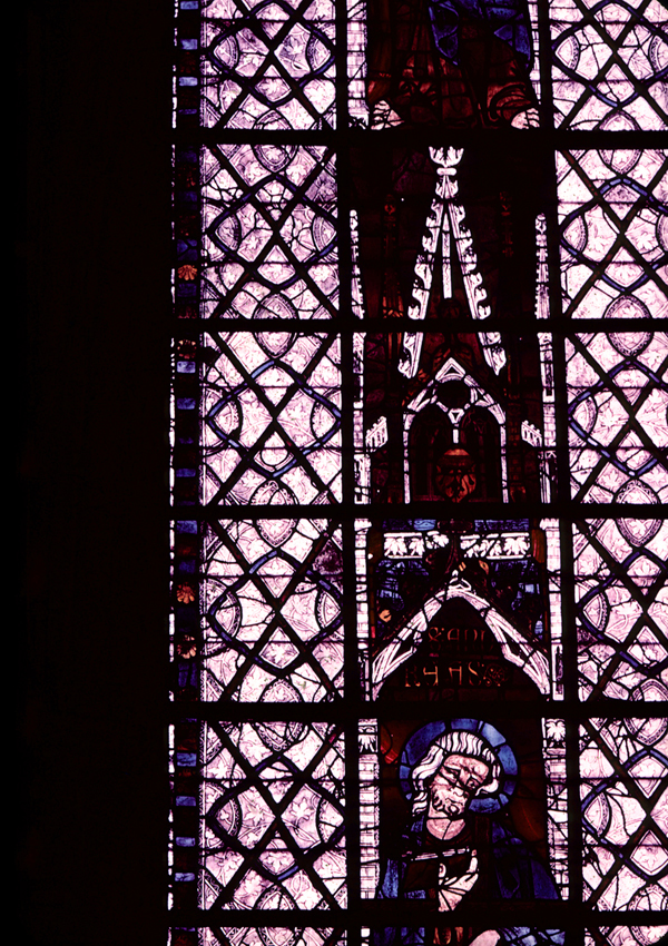 Nave, north clerestory, bay 3, window, section A2