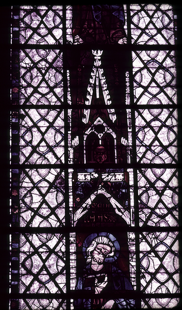 Nave, north clerestory, bay 3, window, section A2