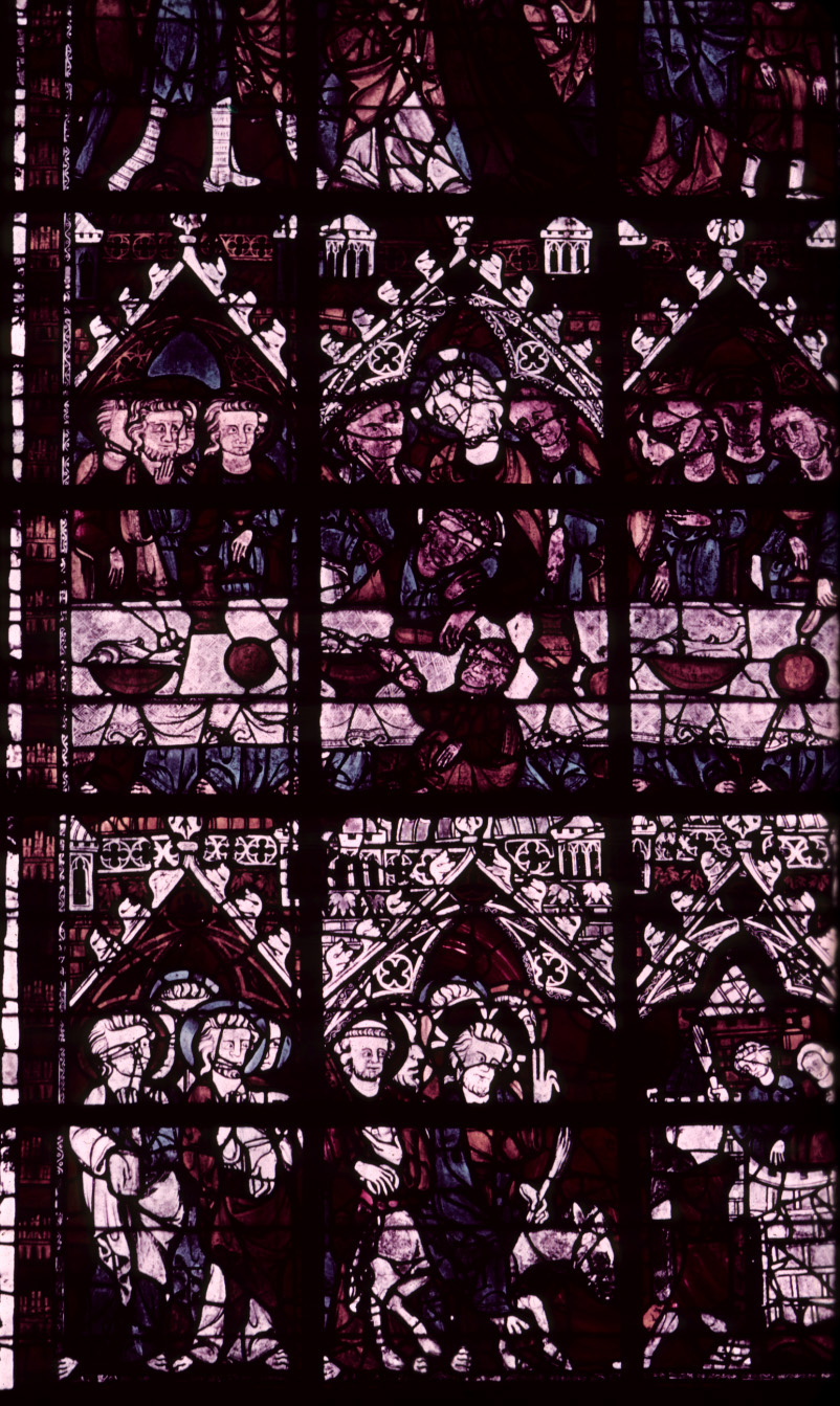 Nave, north clerestory, bay 6, window, section A1
