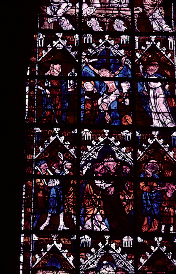 Nave, north clerestory, bay 6, window, section A2