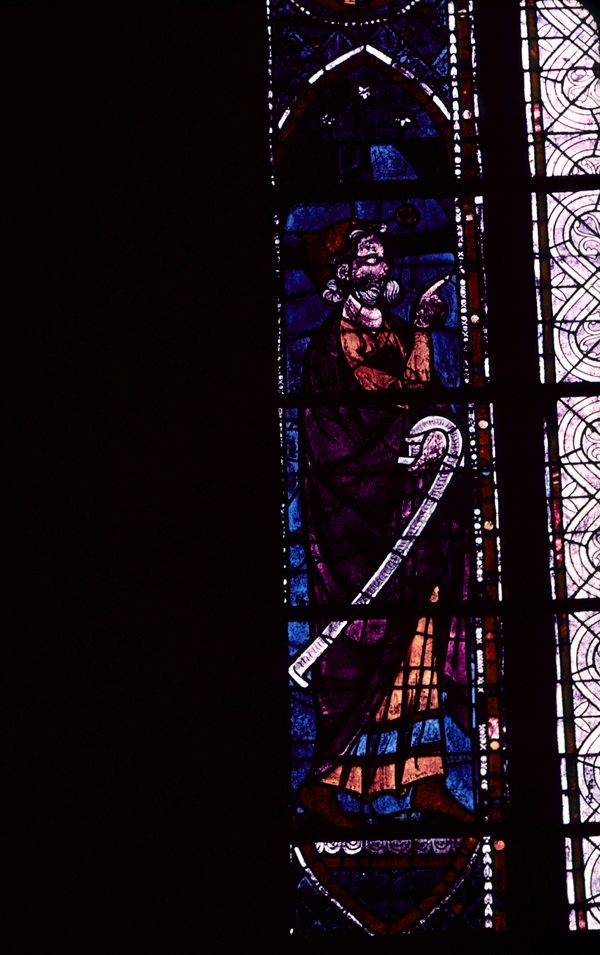 Choir, north clerestory, bay 1, window, section A1