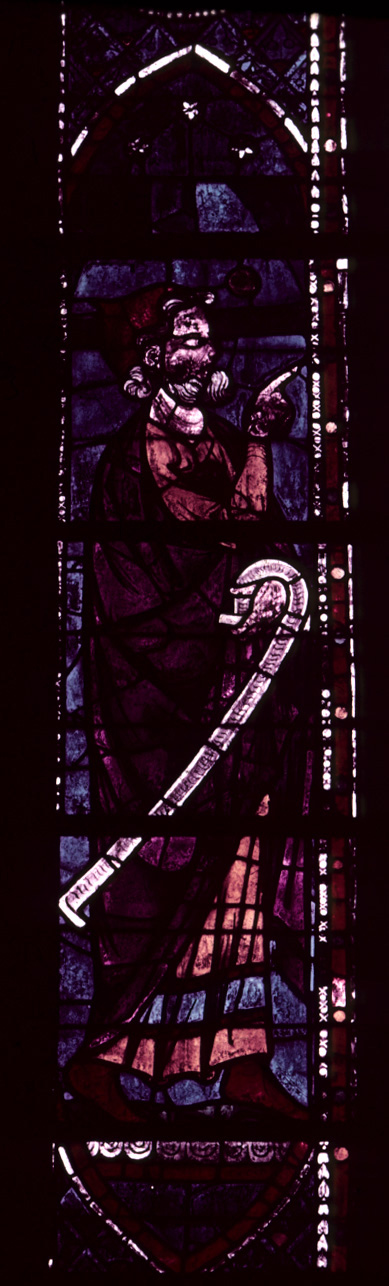 Choir, north clerestory, bay 1, window, section A1