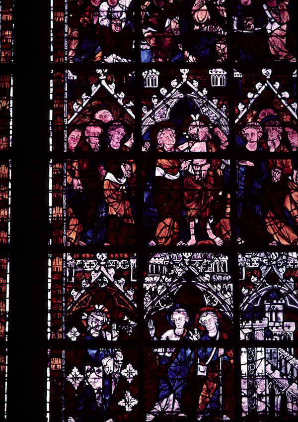 Nave, north clerestory, bay 6, window, section B1