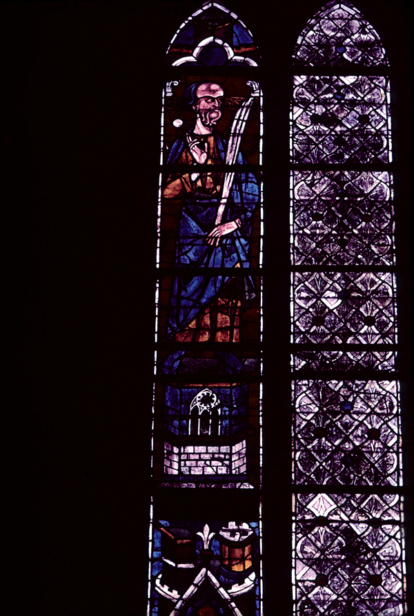 Choir, north clerestory, bay 2, window, section A2