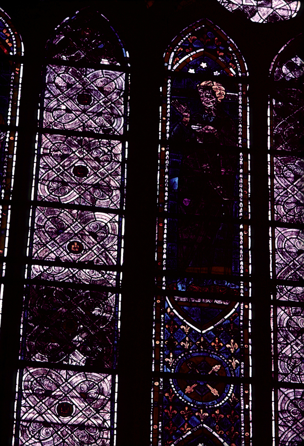 Choir, north clerestory, bay 3, window, section C2