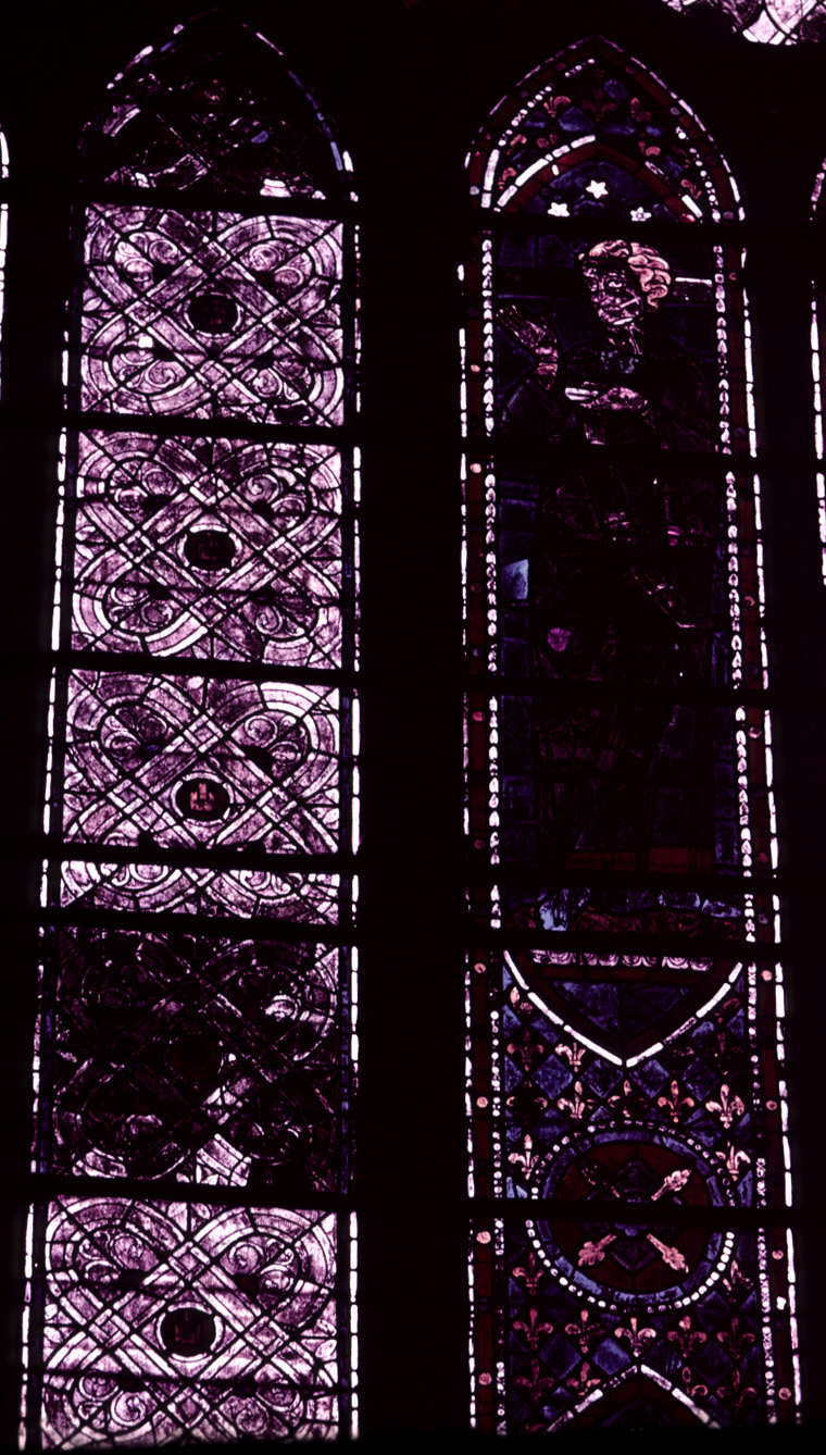 Choir, north clerestory, bay 3, window, section C2