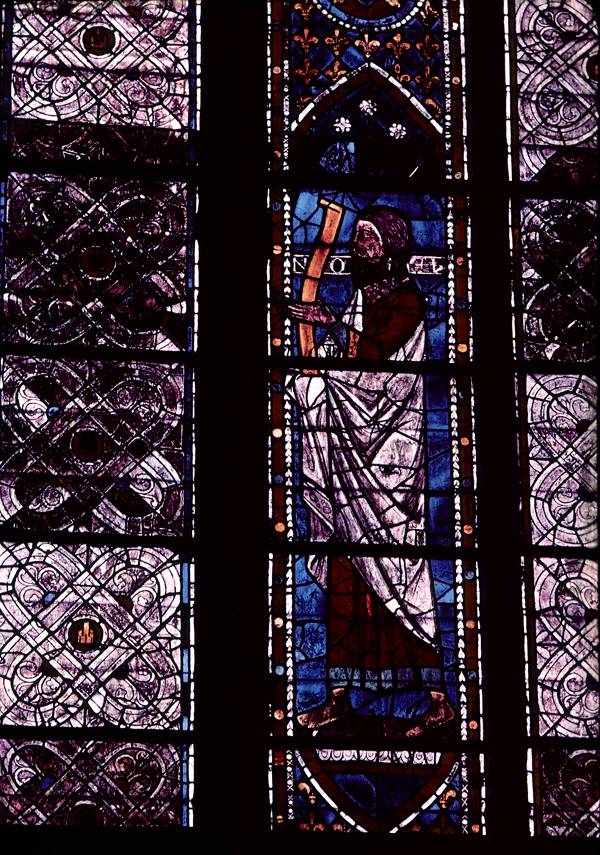 Choir, north clerestory, bay 3, window, section C1