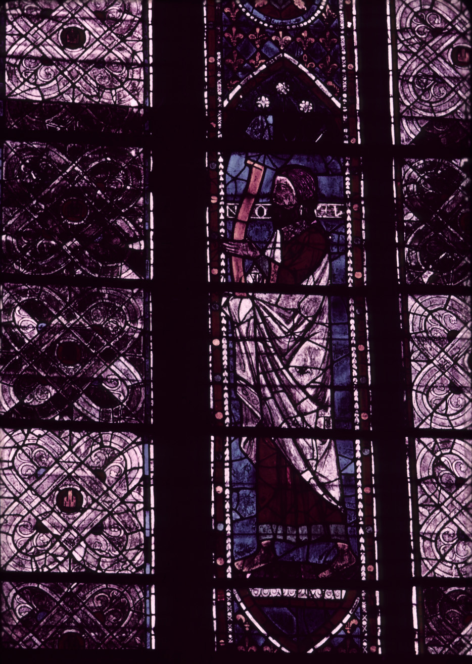 Choir, north clerestory, bay 3, window, section C1