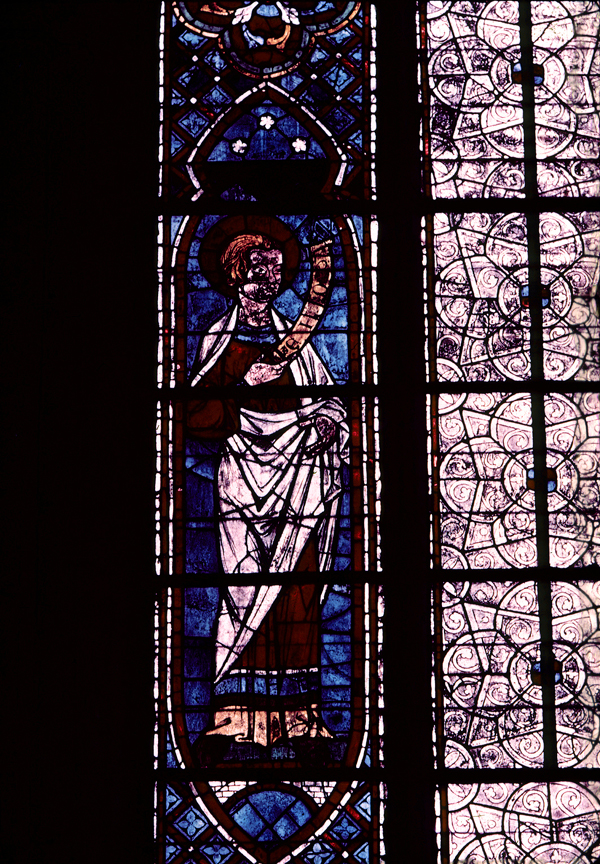 Choir, north clerestory, bay 4, window, section A1