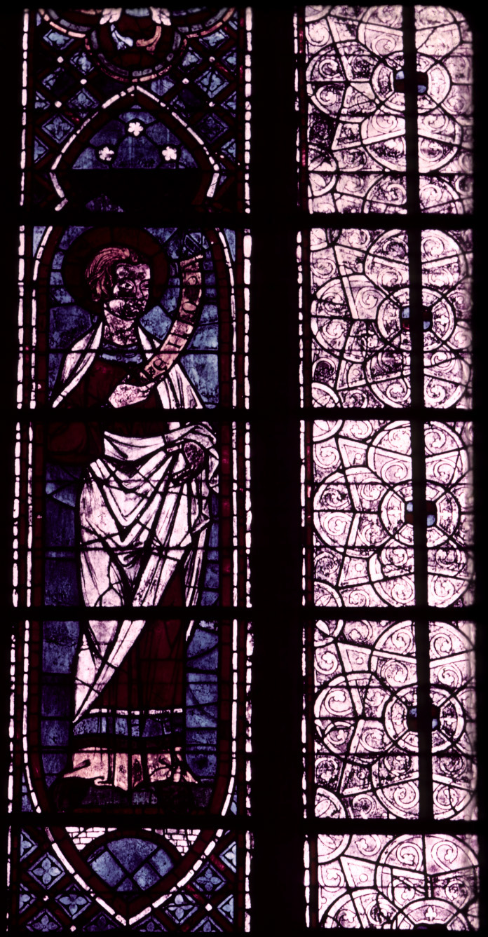 Choir, north clerestory, bay 4, window, section A1
