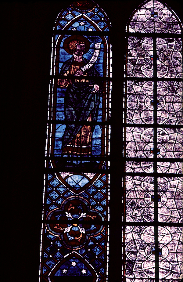 Choir, north clerestory, bay 4, window, section A2