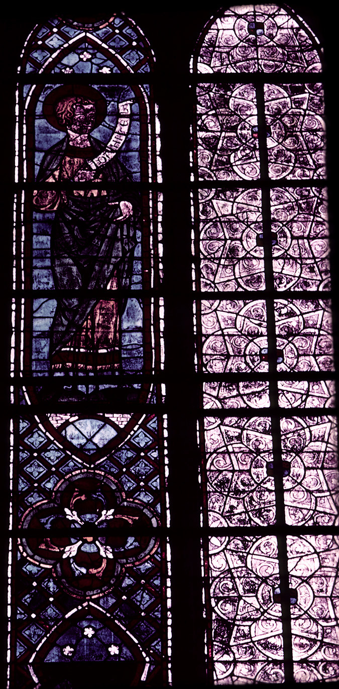 Choir, north clerestory, bay 4, window, section A2