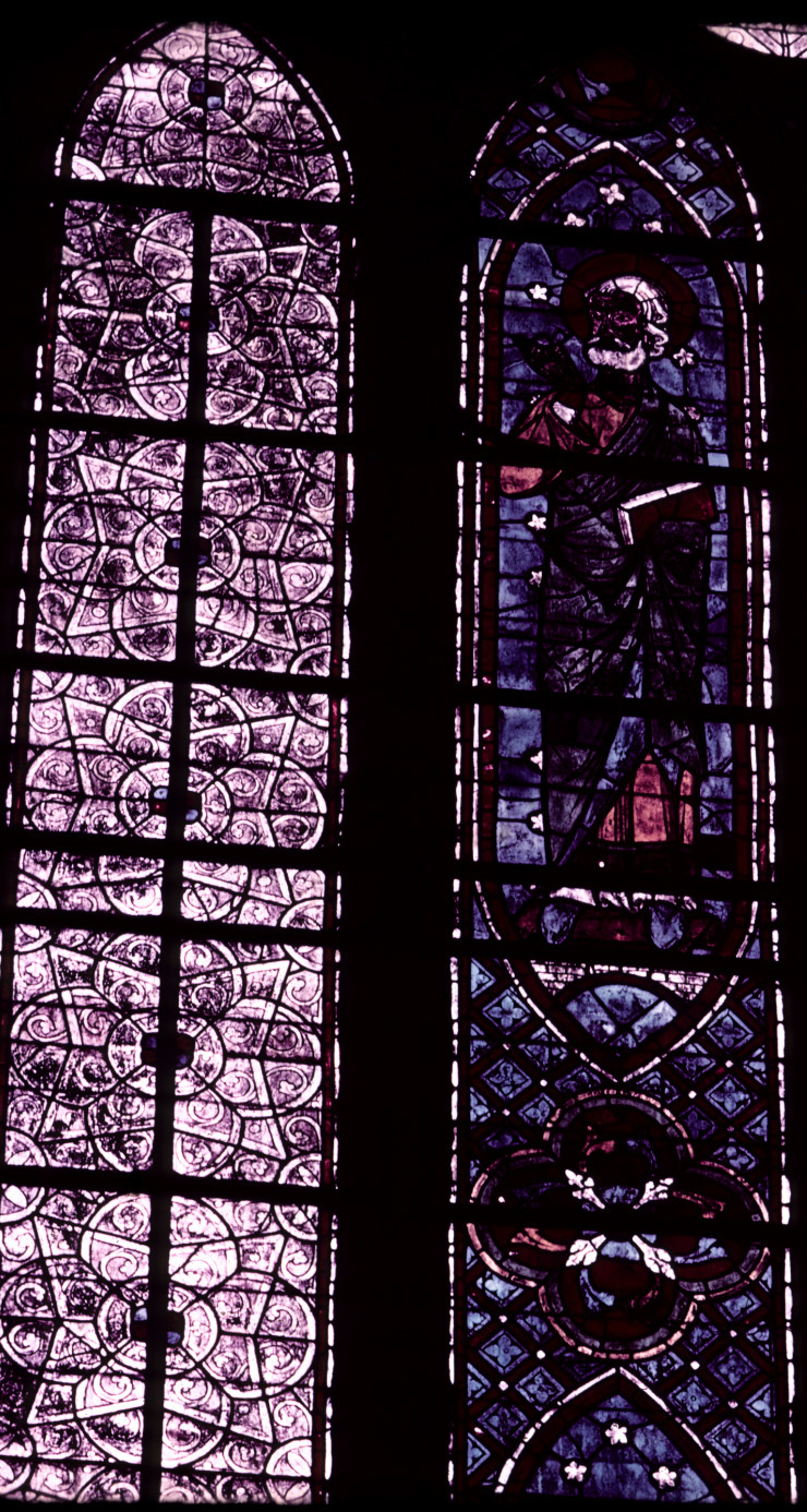 Choir, north clerestory, bay 4, window, section C2