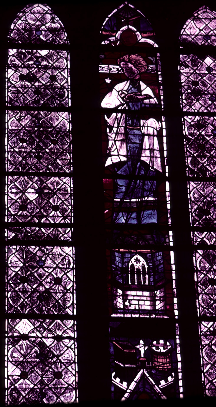 Choir, north clerestory, bay 2, window, section C2