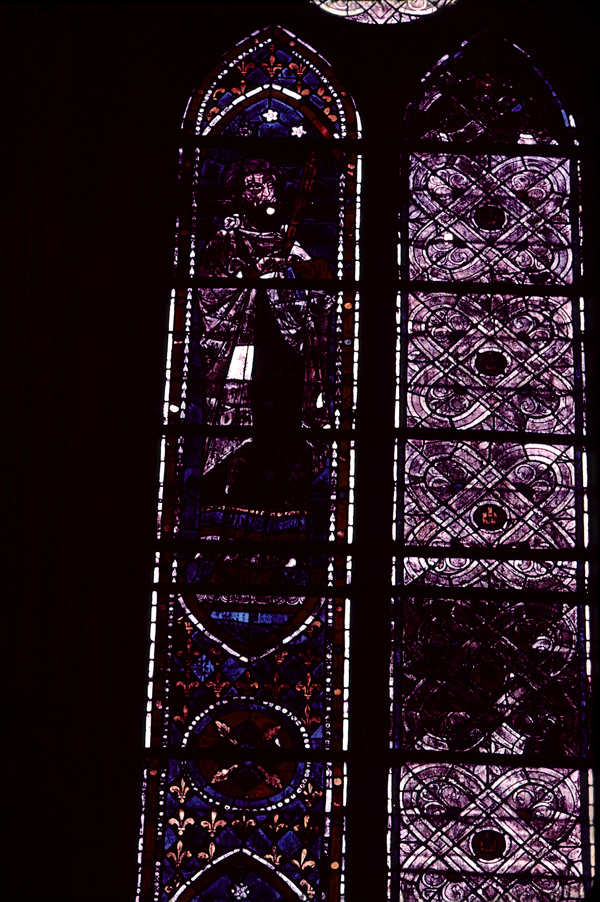 Choir, north clerestory, bay 3, window, section A2