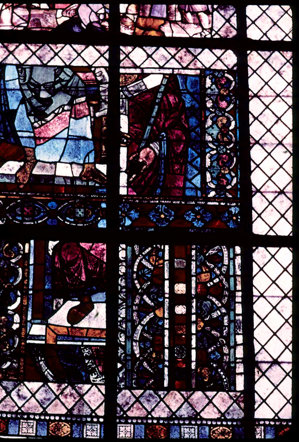 Apse, window fragments