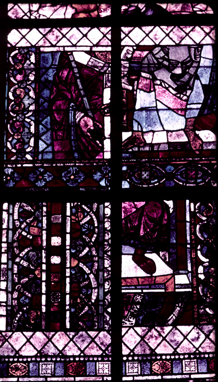 Apse, window fragments
