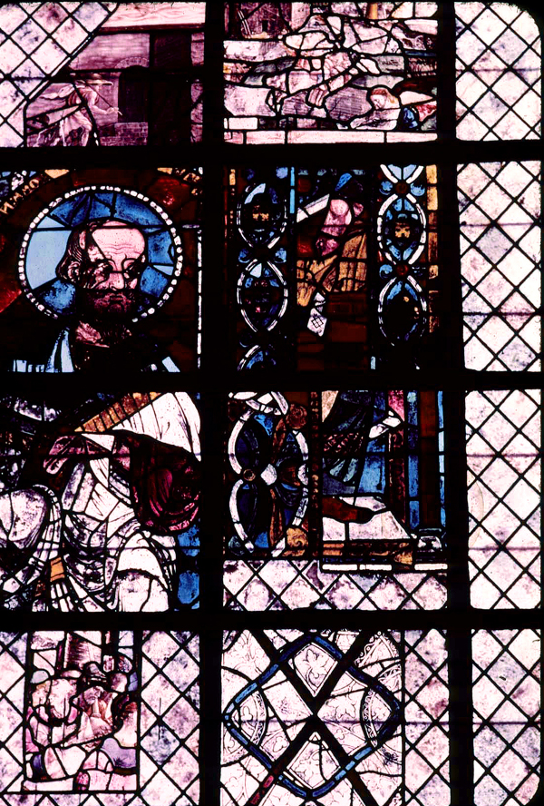 Apse, window fragments