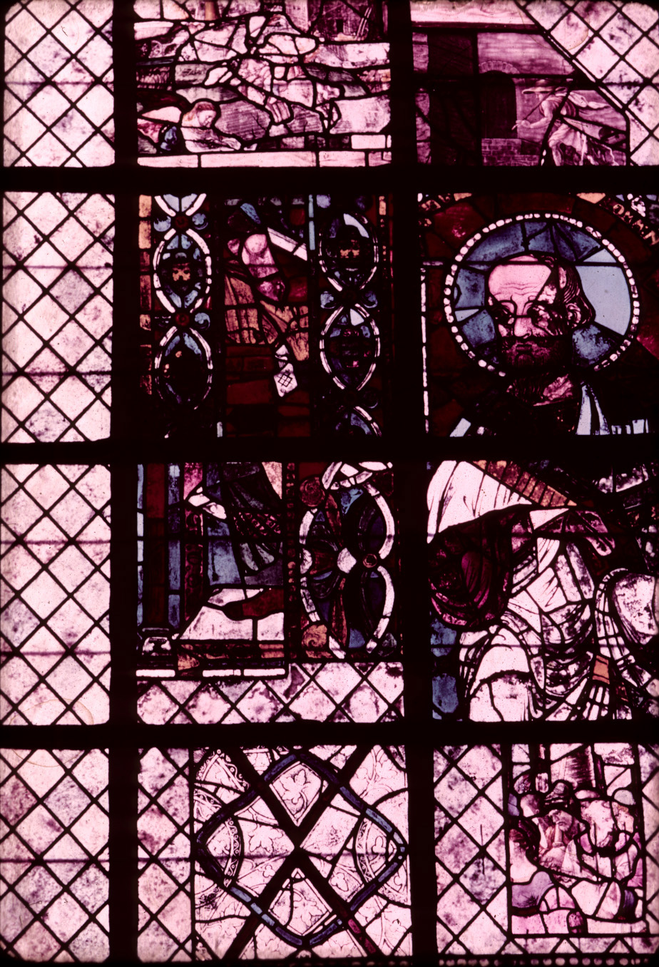 Apse, window fragments