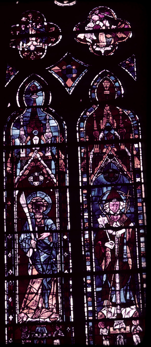 Apse, clerestory, bay 3, window, section AB, top