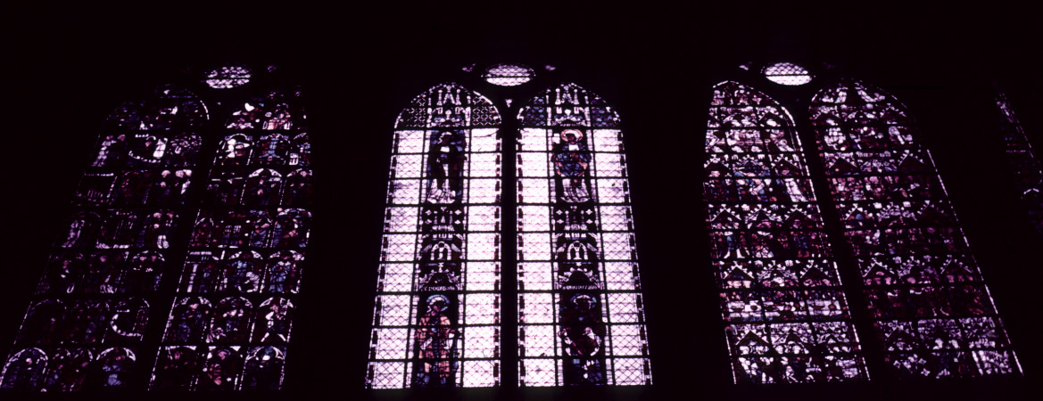 Nave, north clerestory, bays 4-6, windows