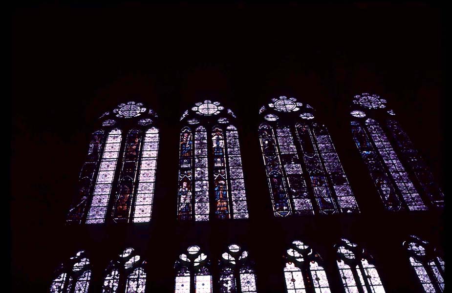 Choir, north clerestory, bays 1-3, windows