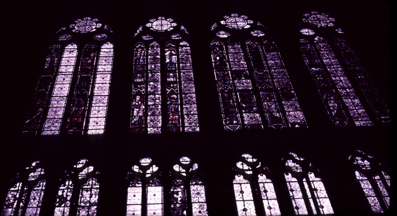 Choir, north clerestory, bays 1-3, windows