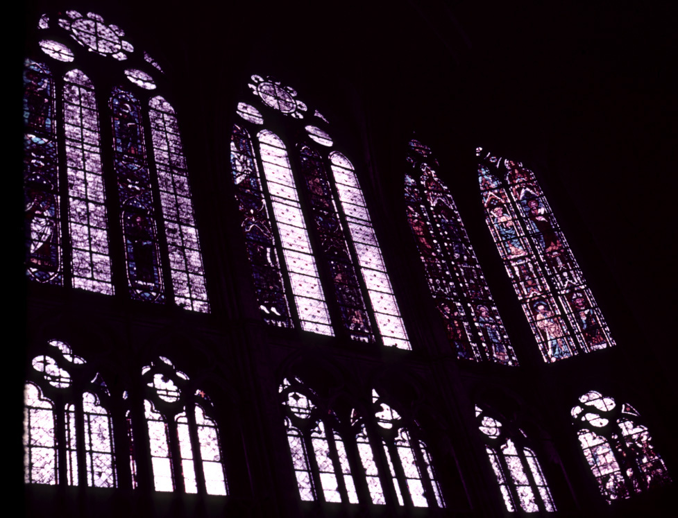Choir, north clerestory, bays 4-5, windows