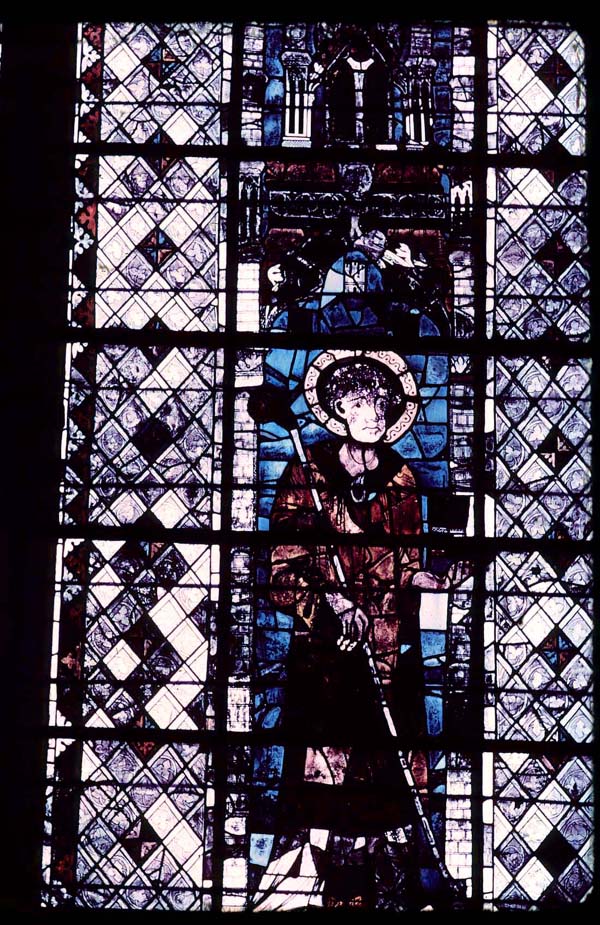 Nave, south clerestory, bay 6, window, section B1