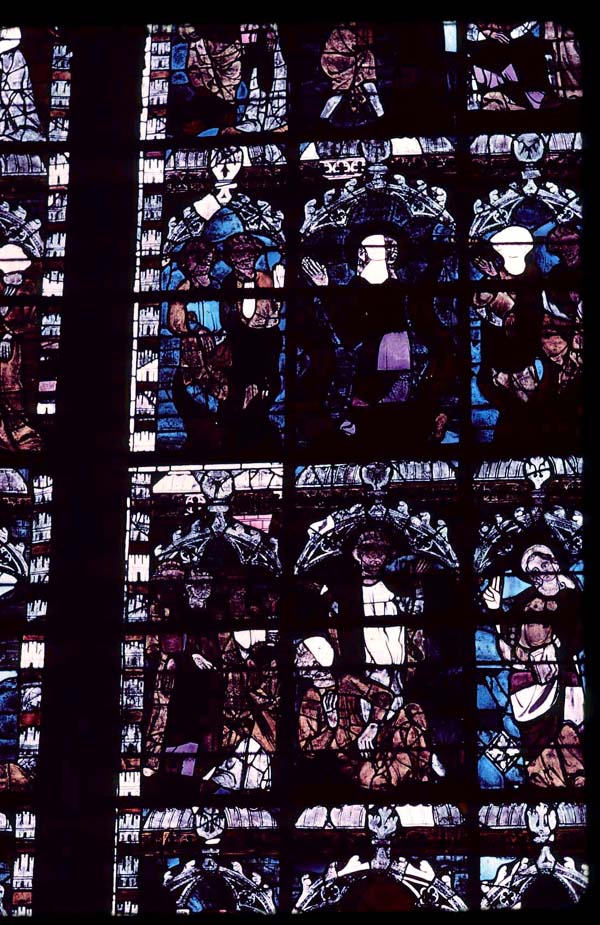 Nave, south clerestory, bay 5, window, section B2