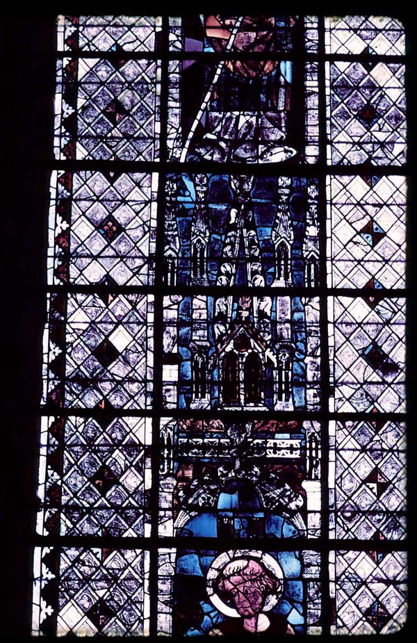 Nave, south clerestory, bay 6, window, section A2