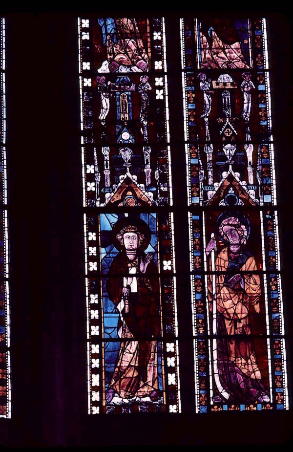 Apse, clerestory, bay 5, window, section AB, 1