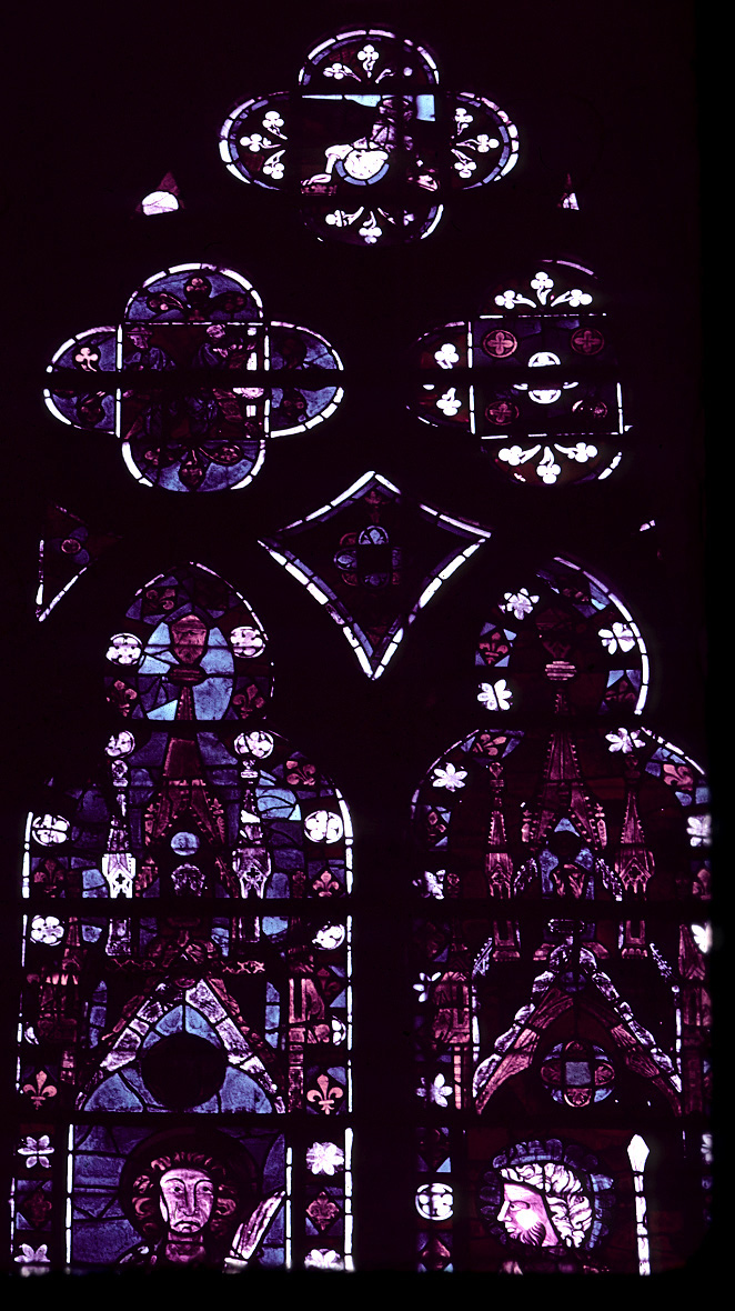 Apse, clerestory, bay 6, window, section AB, 3