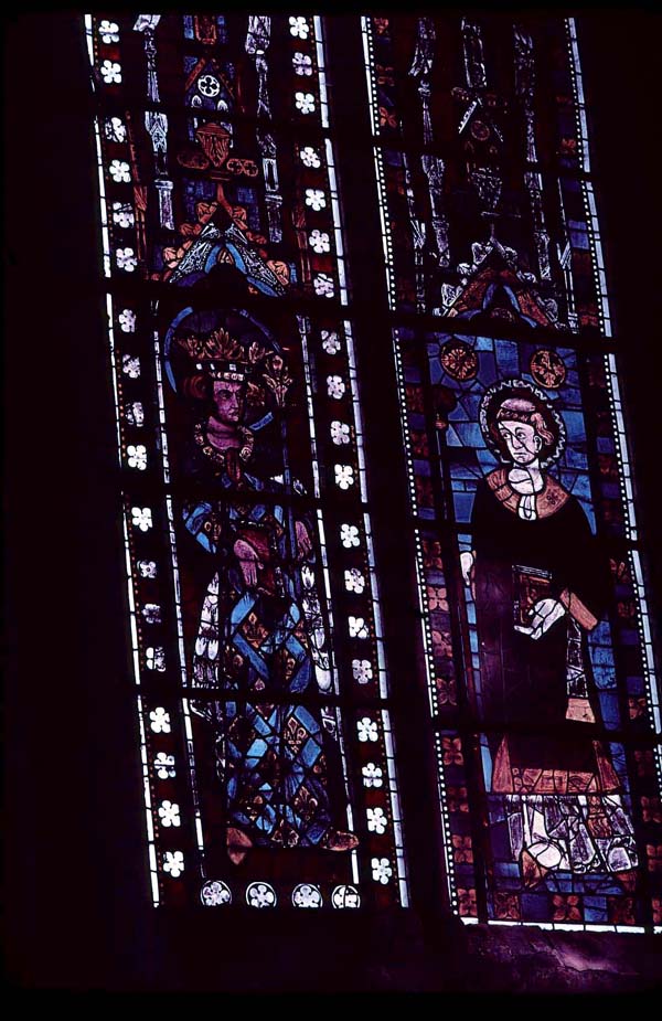 Apse, clerestory, bay 4, window, section AB, 1