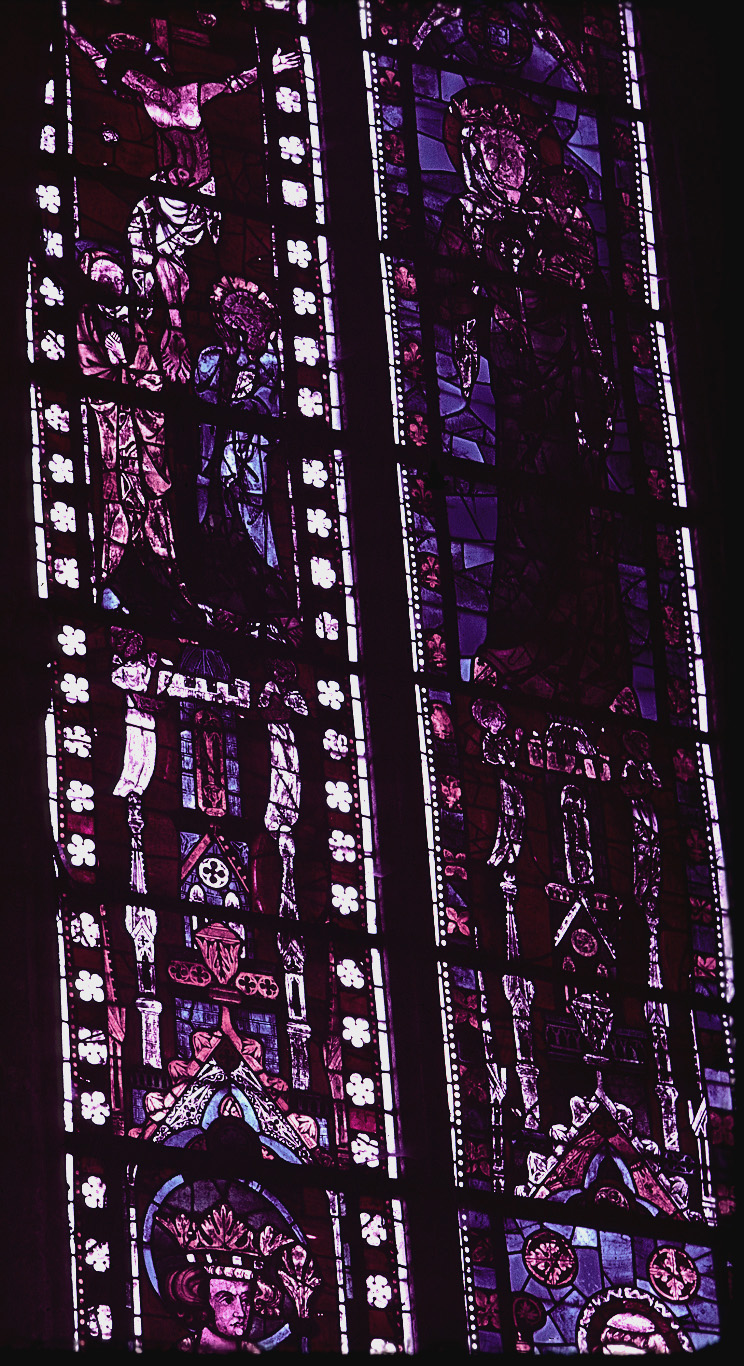 Apse, clerestory, bay 4, window, section AB, 2
