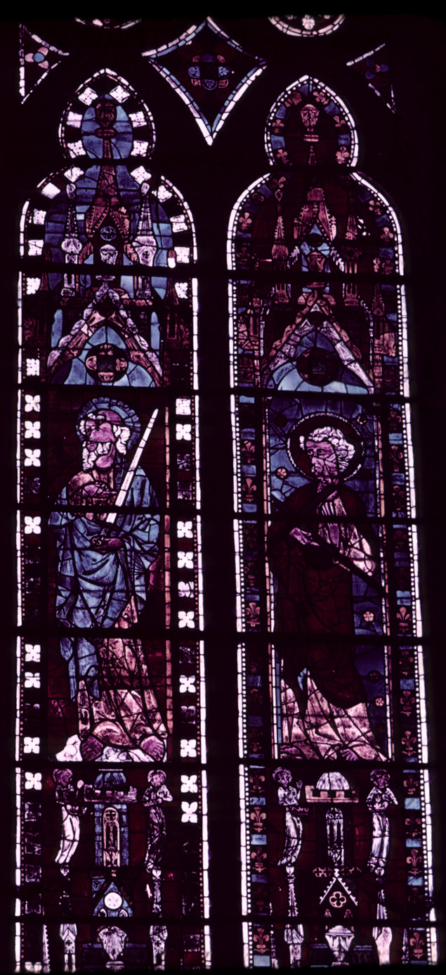 Apse, clerestory, bay 5, window, section AB, 2