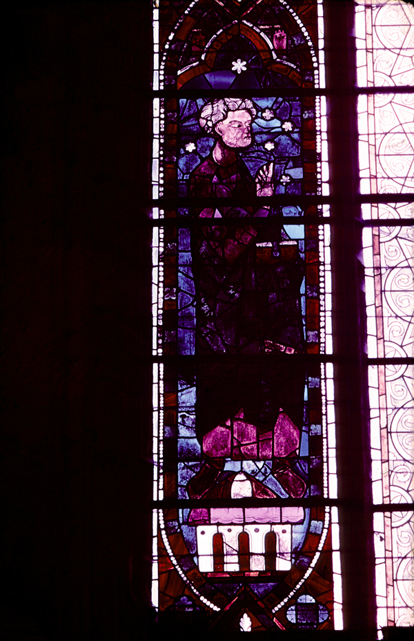 Choir, south clerestory, bay 1, window, section A1