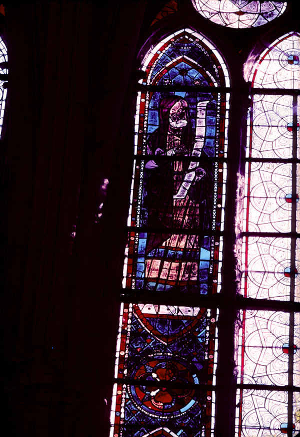 Choir, south clerestory, bay 5, window, section A2