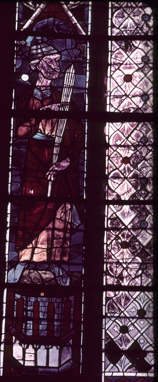 Choir, south clerestory, bay 4, window, section A1